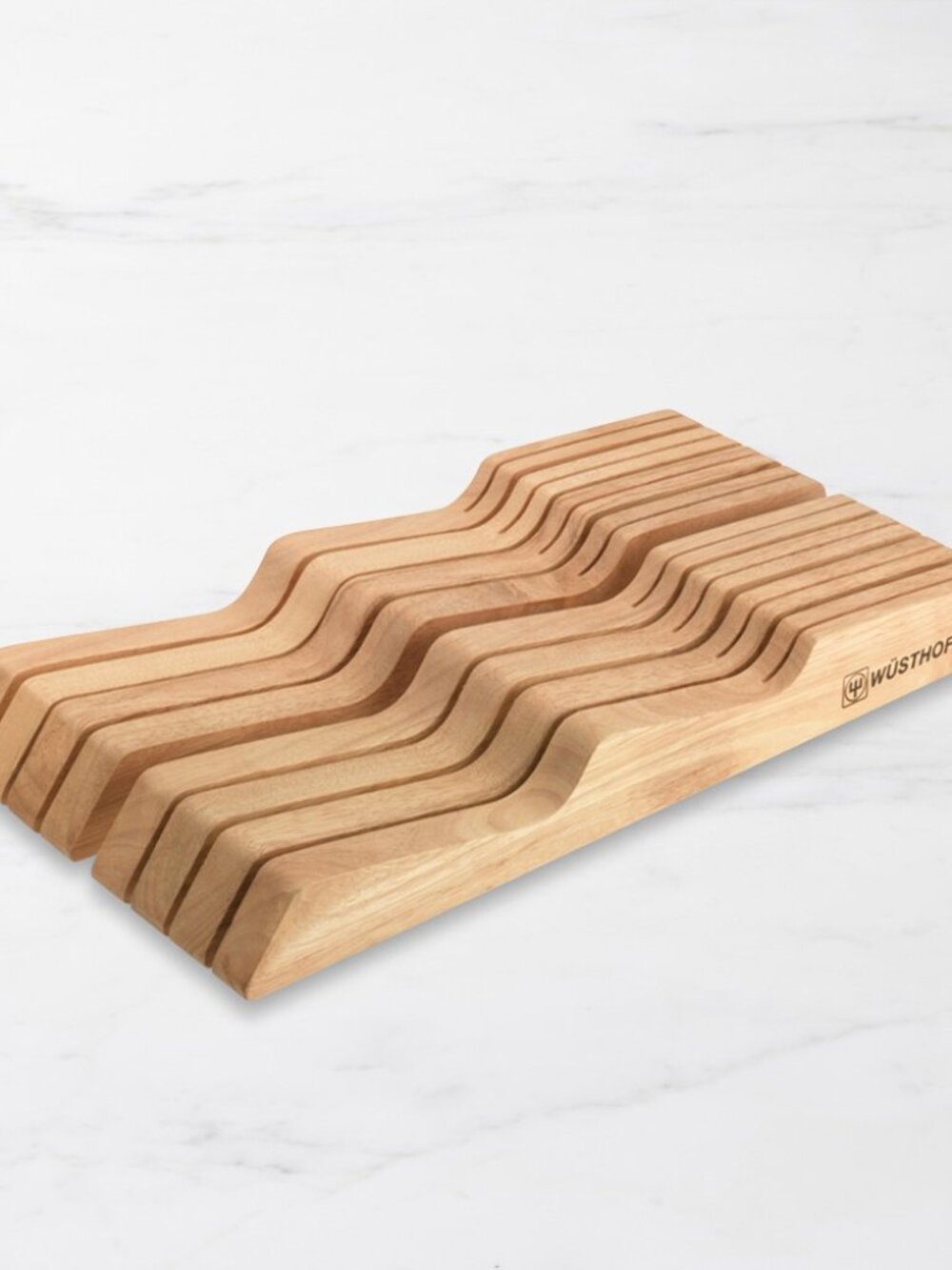 WÜSTHOF 14-Slot In-Drawer Knife Organizer - Natural Wood